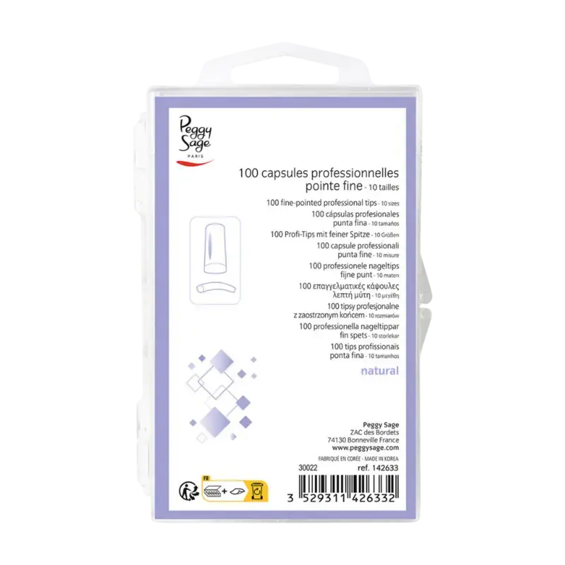 Peggy Sage Professional Universal Fine-Point Tips 100pcs Billig