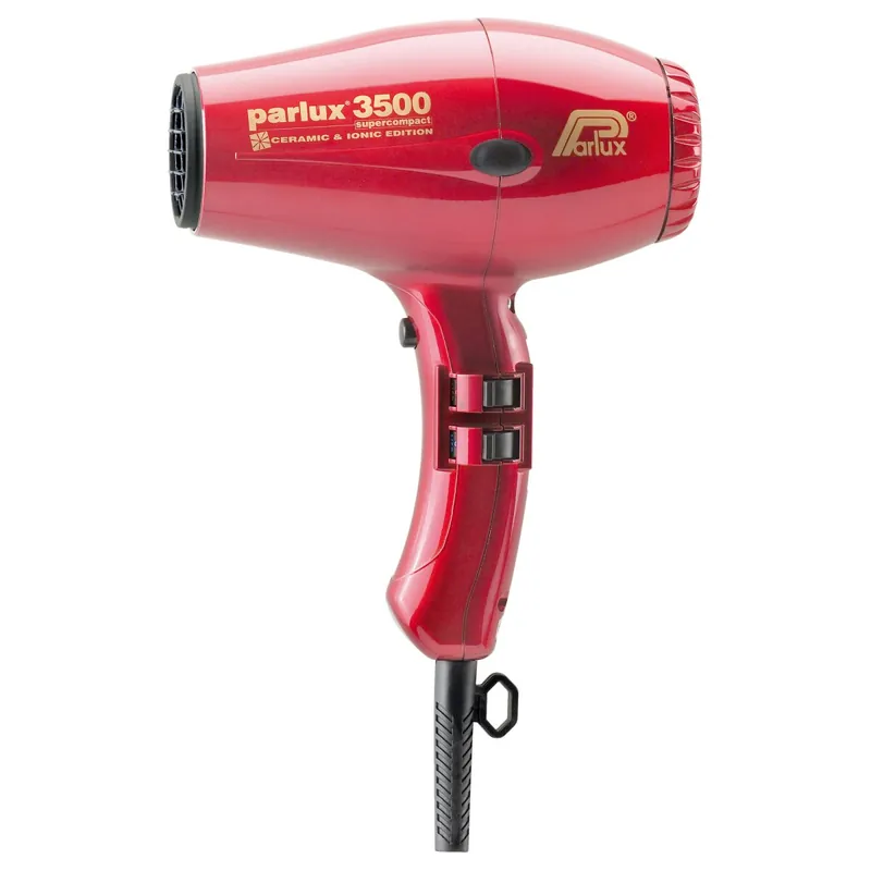 Parlux 3500 Supercompact Ceramic + Ionic Rot Metallic Markenware