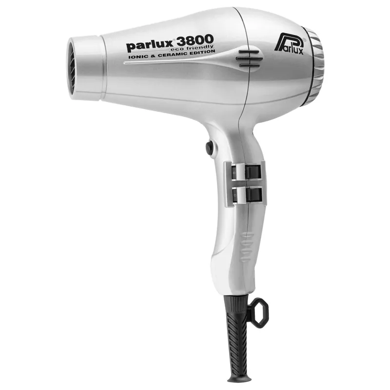 Parlux 3800 Ceramic + Ionic Eco Friendly Silver Metallic Neu Im Sortiment