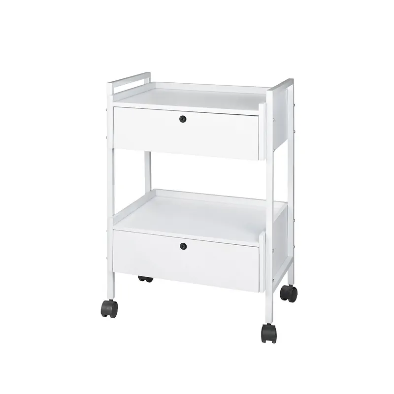 BEAUTEK Beistellwagen 22 D SF weiß Expressversand