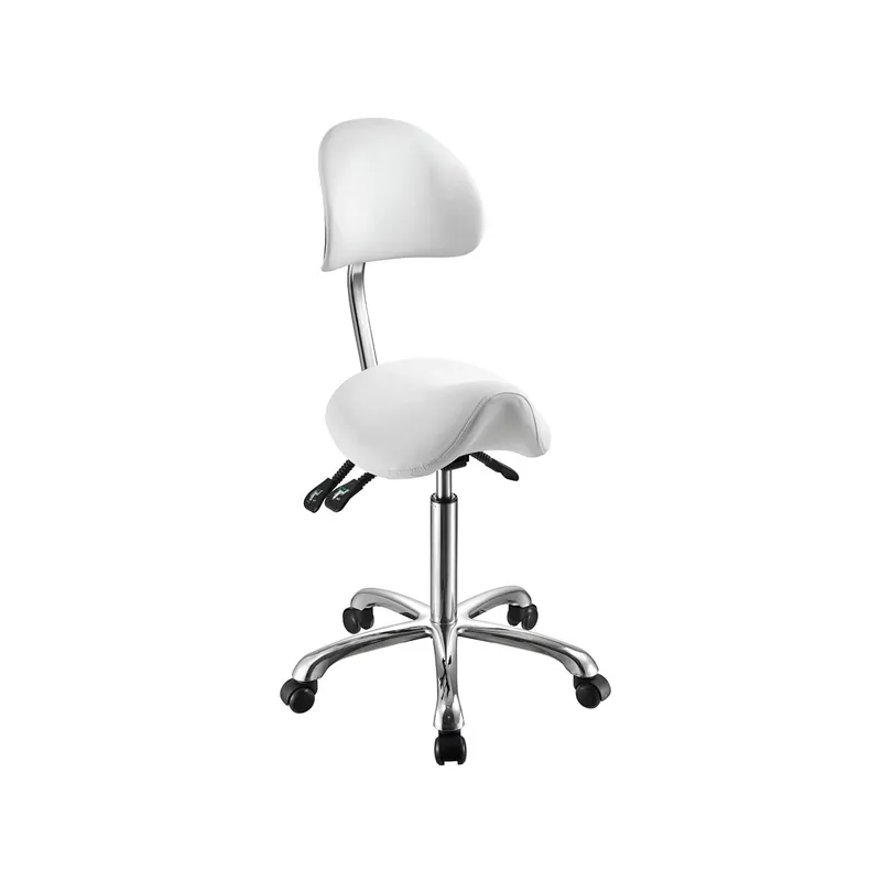 Neu BEAUTEK Saddle Stool 1025A in white