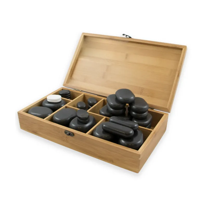 Hot Stone Set 7 (45 Stones) SEO optimized product title Hot Stone Massage Set - 45 Stones for Relaxation and Pain Relief Highlight