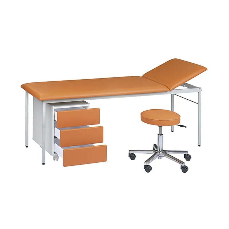 Top-Seller Examination Unit 410 A - Practice Bed with Cabinet and Work Stool