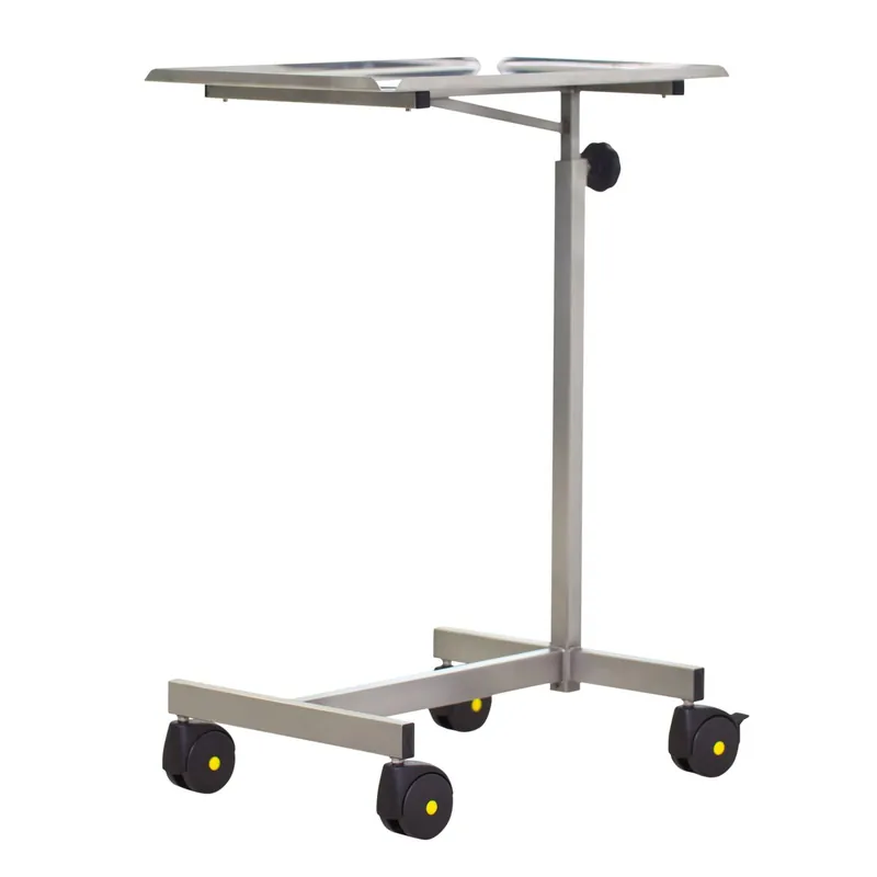 Highlight Height-adjustable stainless steel instrument table 3064 A with cushioned surface