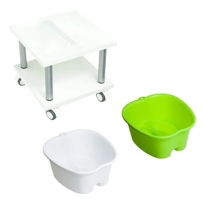 hadewe foot bath trolley (2-piece) white & green Markenware