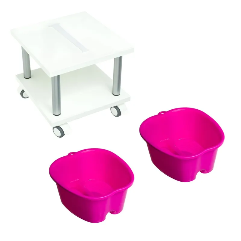 hadewe foot bath trolley (2-piece) Pink & Pink Finale Aktion