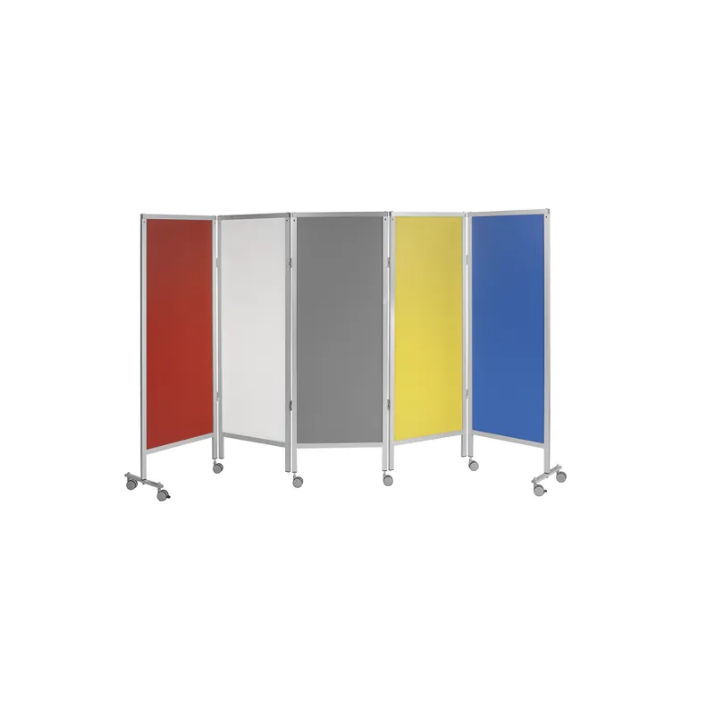 Room dividers with casters A (individually customizable) 5 panels Echt
