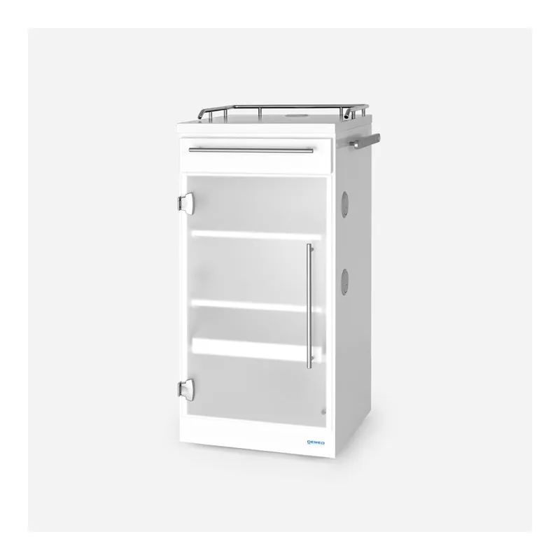 Medical Device Cart 2300 D with ESG Safety Glass Worktop made of Mineral Composite Garantierte Lieferung