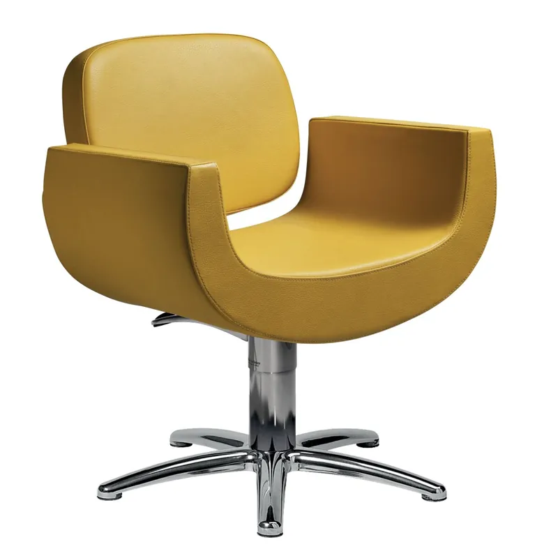 Nur Heute Salon Ambience Hairdressing Chair Naomi SA Round with Adjustable Backrest SEO optimized product title "Salon Ambience Hairdressing Chair Naomi SA - Round Design with Adjustable Backrest"