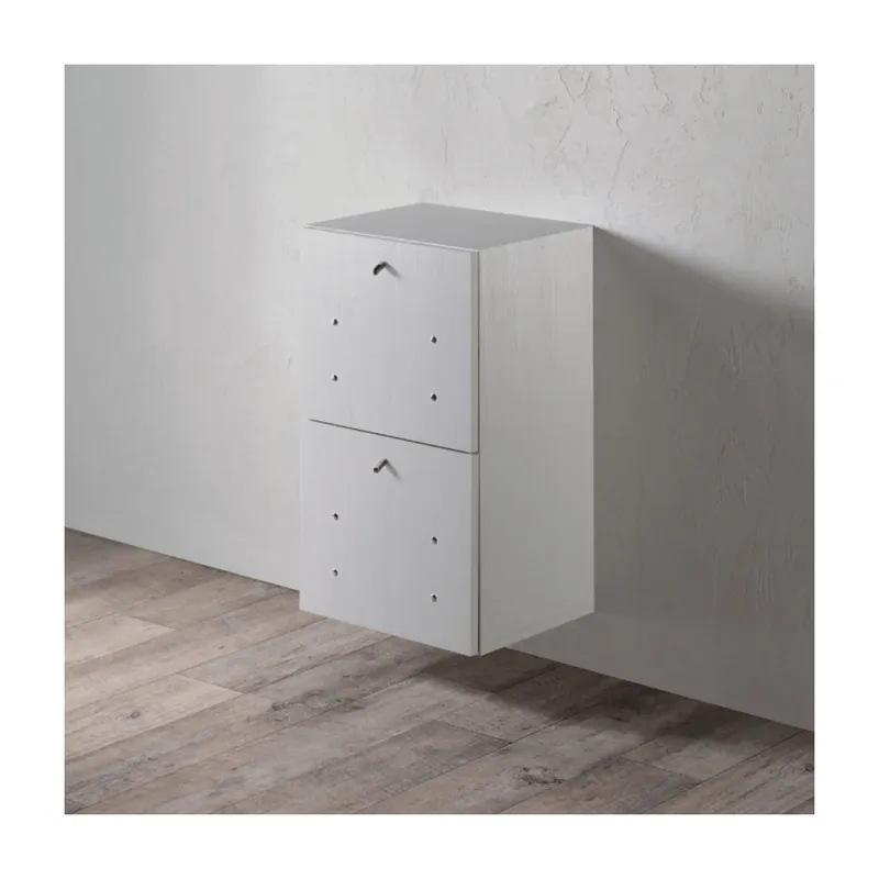 Top-Seller Salon Ambience Anbauschrank Cannes SA Doppelschrank (weiße Front)