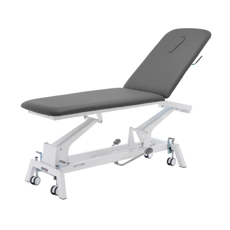 Must-Have Treatment table gymna.GO E-1 G D1e Hydraulisch mit Fußpumpe Mit Gesichtsöffnung