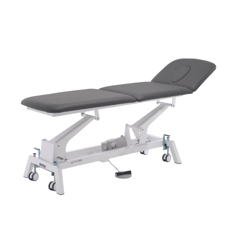 Treatment table gymna.GO E-1 G T3x Electric with foot switch with Ergomax face opening Direktkauf