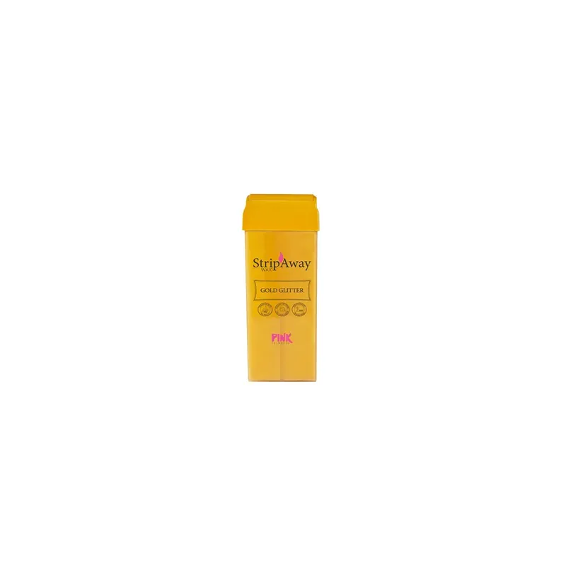 PINK StripAway Wax Gold Glitter Roll-On 100ml Schneller Versand