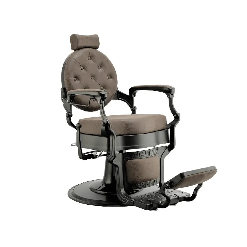 Barber Chair Buzz WK Frame black Upholstery old brown Preisreduziert