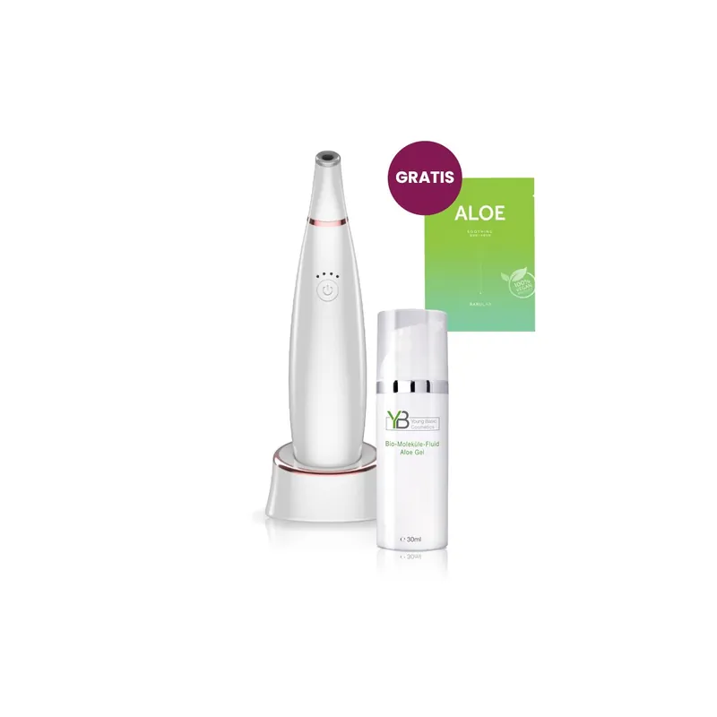 Knallerangebot Wonderlift - Liora Mikrodermabrasion Home Pen & Aloe Vera Gel mit Gratis Tuchmaske
