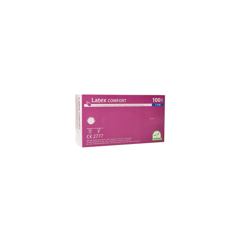 Latex gloves 100 pieces M (white) Meistverkauft