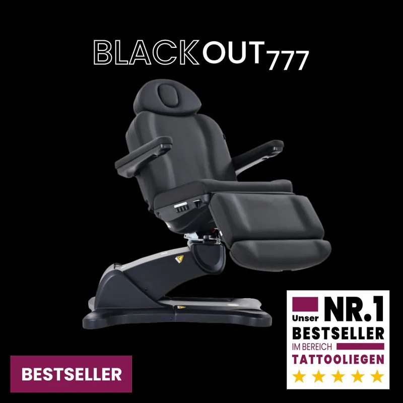 Neuheit BEAUTEK Tattoo Chair BLACKOUT INK 777