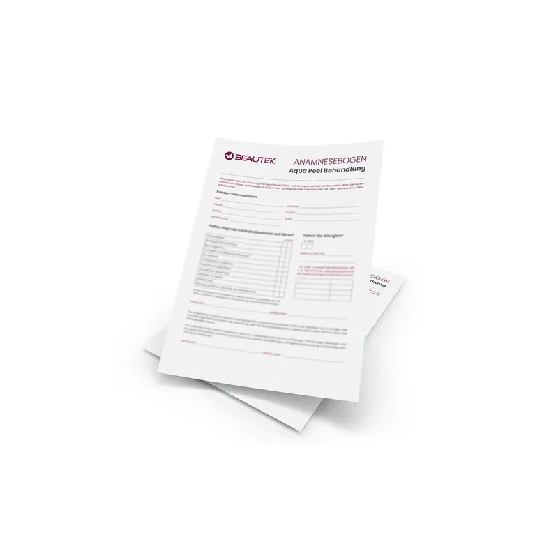 Anamnesebogen Mikrodermabrasion Print per Post (30 Stk) Letzte Chance