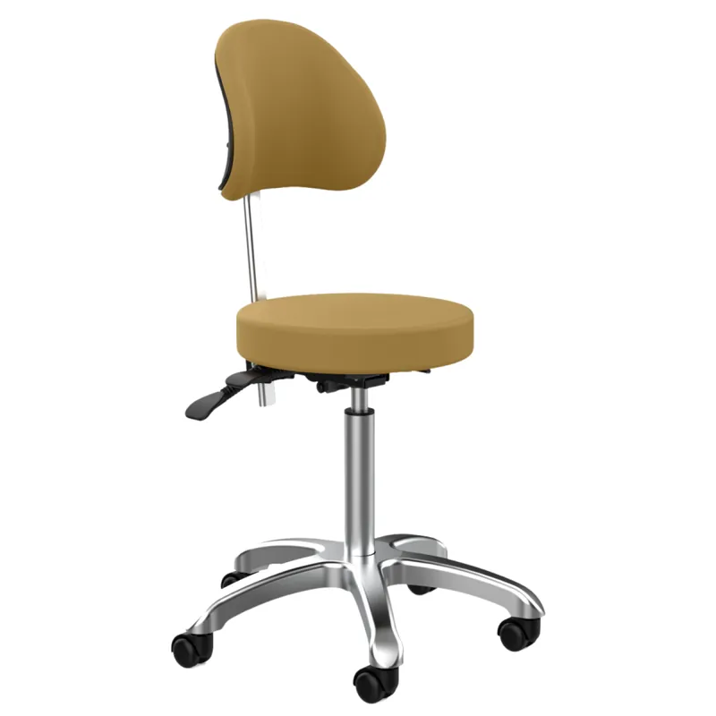 9118 Work Stool Silicone Leather Sand Schneller Versand