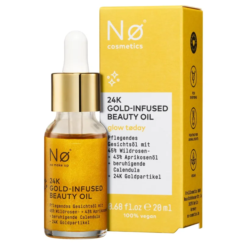 Nur Heute glow tøday 24K Gold-Infused Beauty Oil Gesichtsserum 19 ml