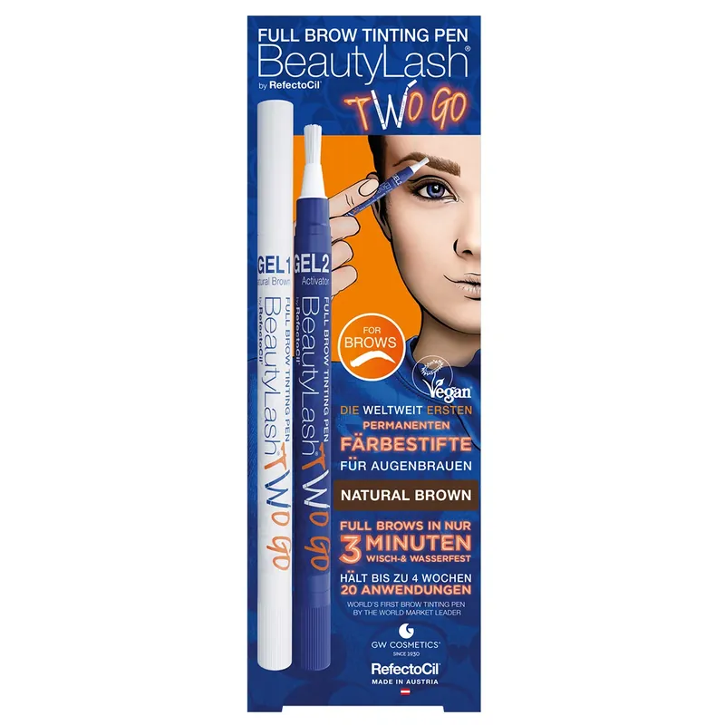 BeautyLash TWO GO Set Augenbrauenfarbe Natural Brown Aktuell