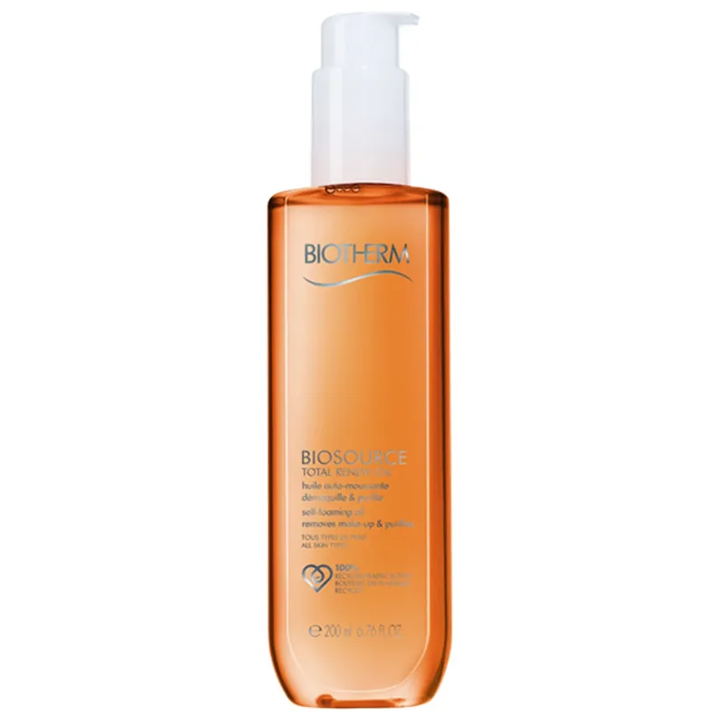 Biosource Total Renew.Oil Self-Foaming Oil Reinigungsöl Make-up Entferner 200 ml Sale