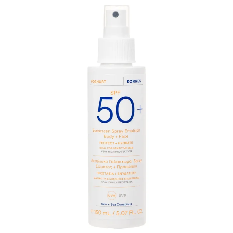 Yoghurt Sunscreen Spray Emulsion Body + Face SPF 50+ Sonnenspray 150 ml Direkt Vom Hersteller