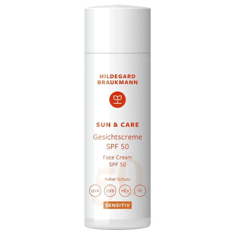 sun & care Sensitiv Gesichtscreme SPF 50 Sonnencreme 50 ml Begrenztes Angebot