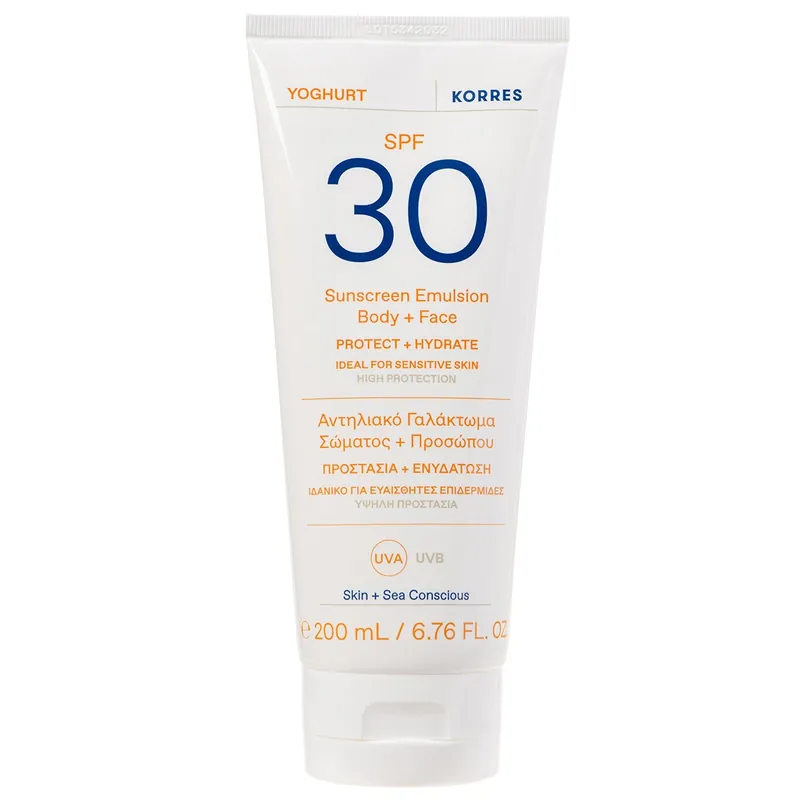 Yoghurt Sunscreen Emulsion Body + Face SPF 30 Sonnenemulsion 200 ml Preisknaller