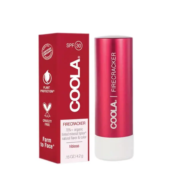 Preisknaller Mineral Liplux Organic Tinted Lip Balm SPF 30 Lippenbalsam Firecracker, 4,2 g