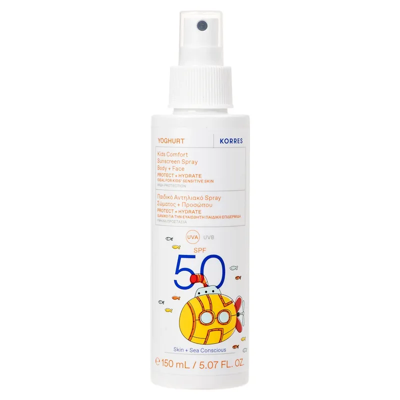 Yoghurt Kids Comfort Sunscreen Spray Body + Face SPF 50 Sonnencreme 150 ml Sonderaktion