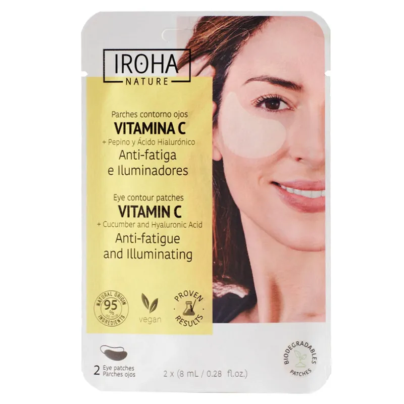 Eye Contour Patches Vitamin C + Cucumber and Hyaluronic Acid Augenpads 16 ml Billig