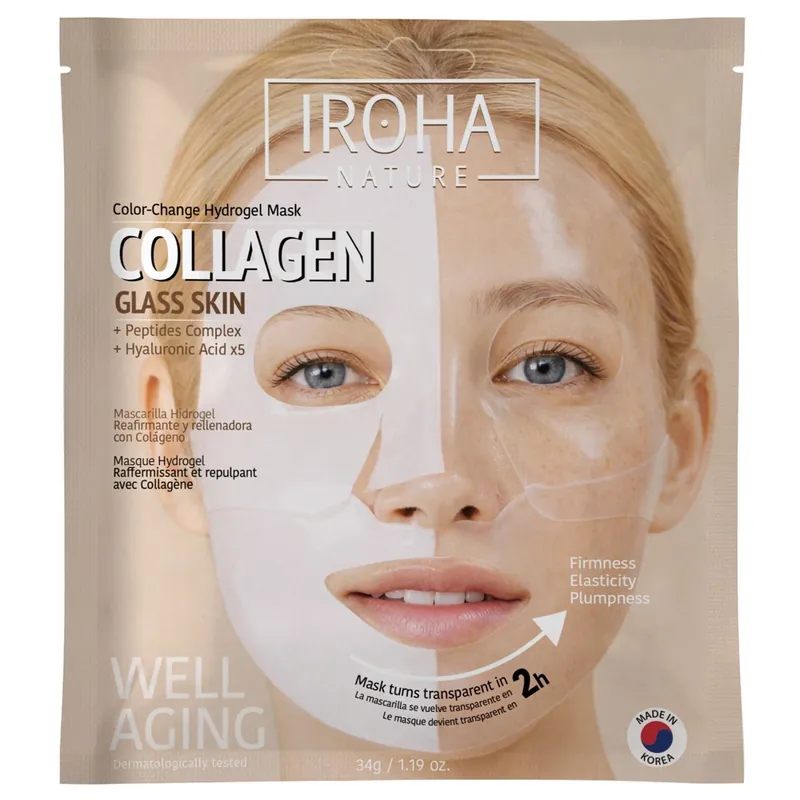 Garantierte Lieferung Colour Change Hydrogel Mask Collagen Glass Skin Gesichtsmaske 34 g