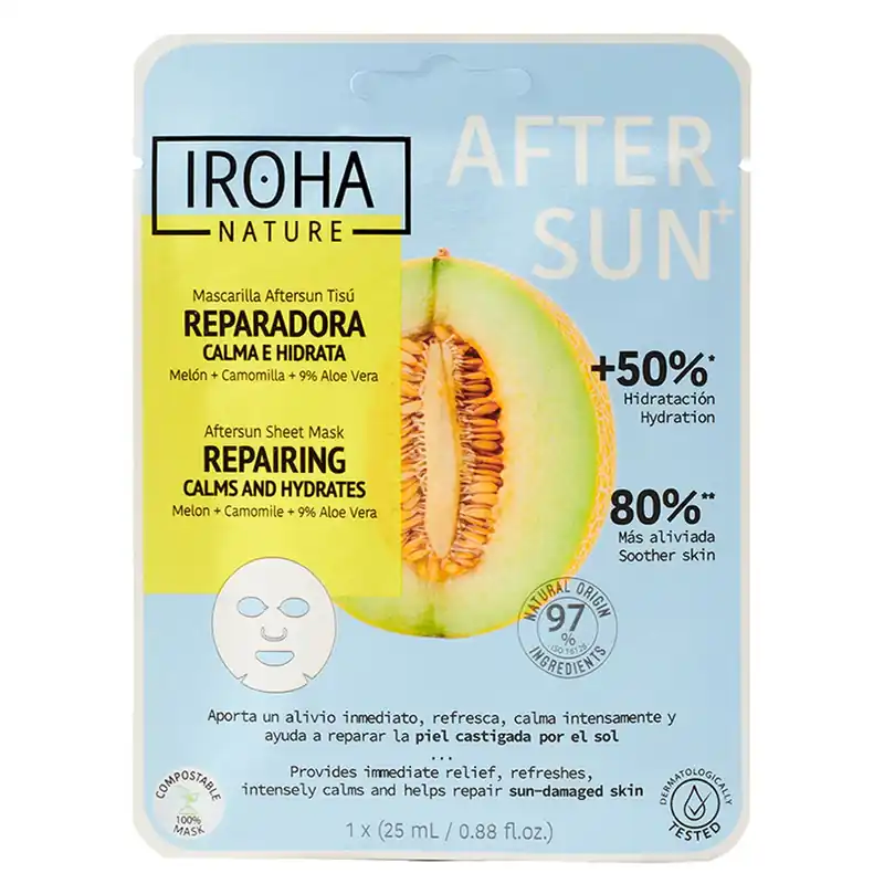 Aftersun Sheet Mask Repairing Calms And Hydrates Gesichtsmaske 25 ml Mega-Angebot