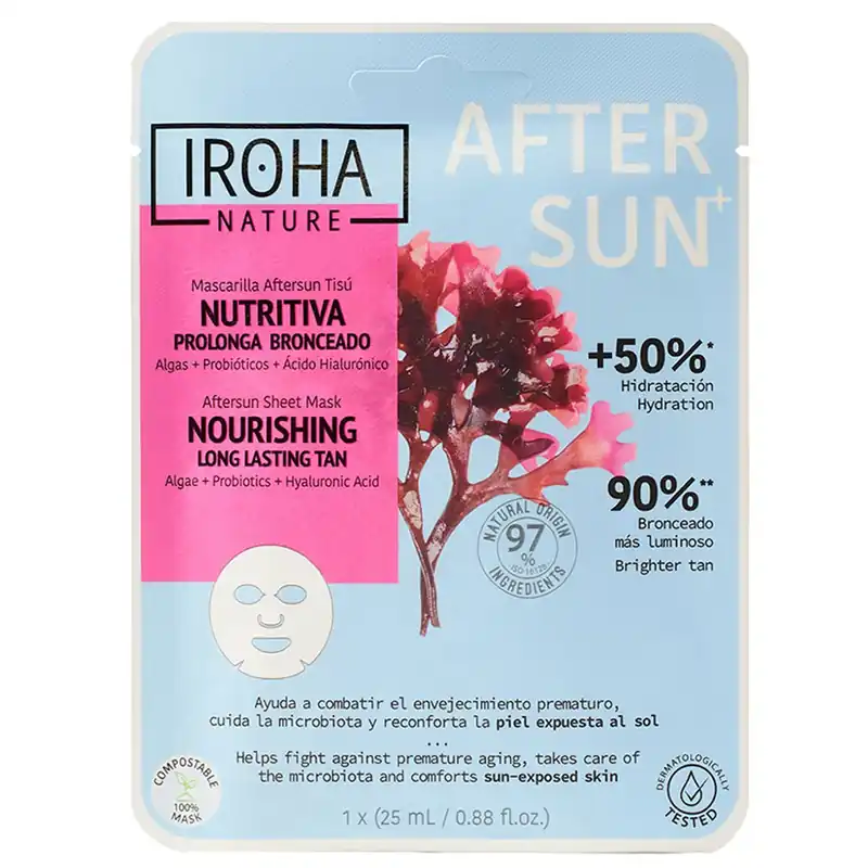 Aftersun Sheet Mask Nourishing Long Lasting Tan Gesichtsmaske 25 ml Expressversand