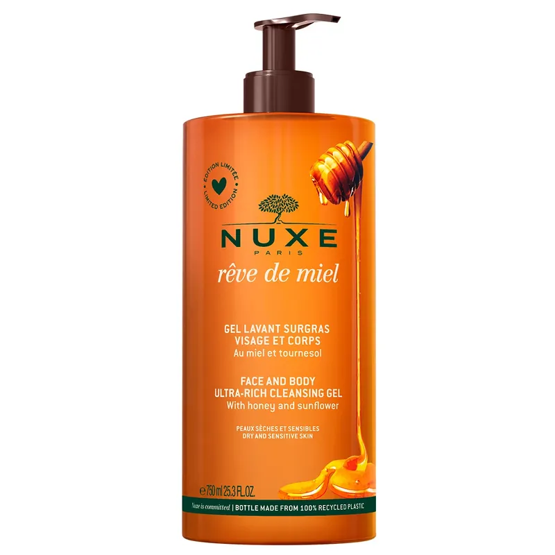 Top-Seller Rêve de Miel Face and Body Ultra-Rich Cleansing Gel Reinigungsgel 750 ml