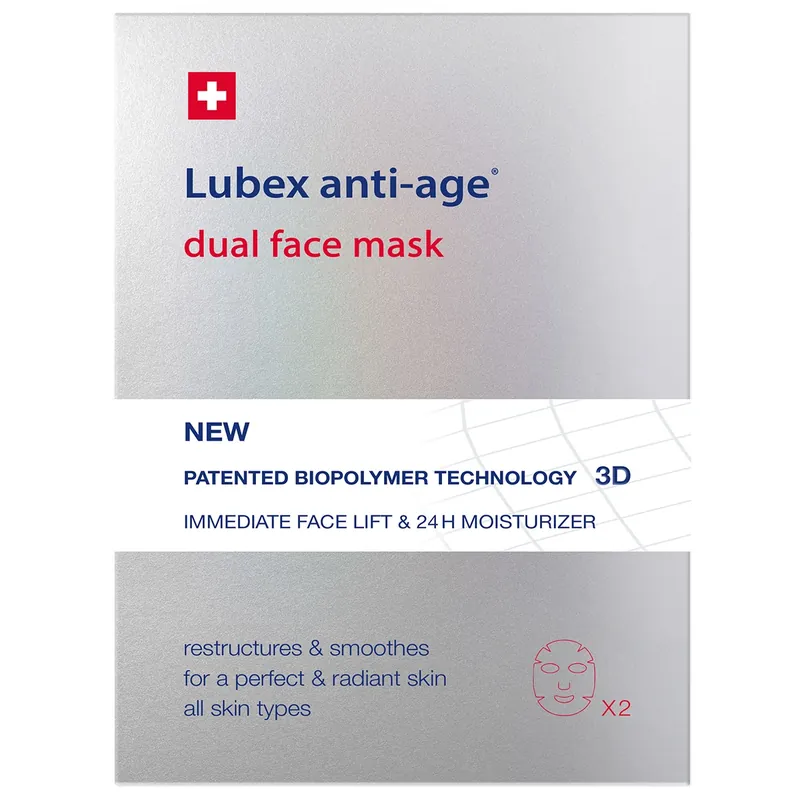 Garantierte Lieferung Dual Face Mask Tuchmaske 2 Stück pro Packung