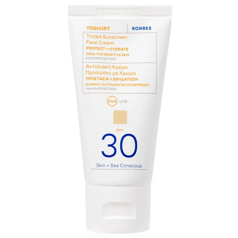 Yoghurt Tinted Sunscreen Face Cream SPF 30 Sonnencreme 50 ml Zertifiziert
