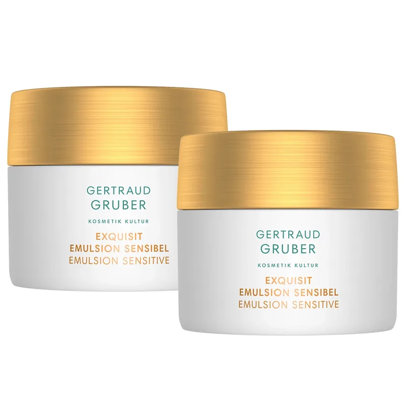Schnäppchen EXQUISIT Emulsion sensibel Duo Gesichtspflege-Set 100 ml
