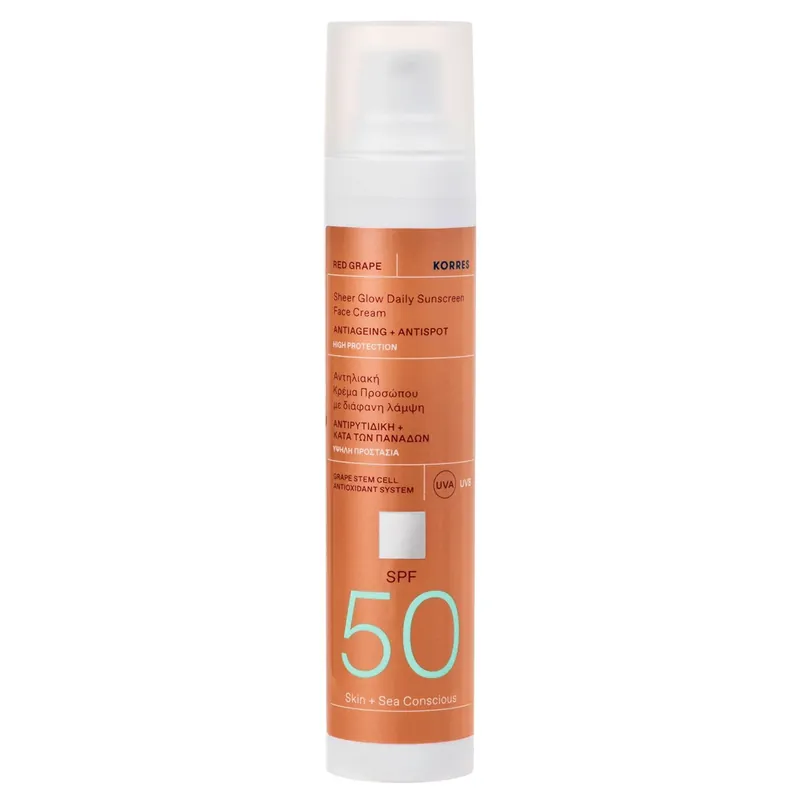 Red Grape Sheer Glow Daily Sunscreen Face Cream SPF 50 Sonnencreme 50 ml Super-Preis