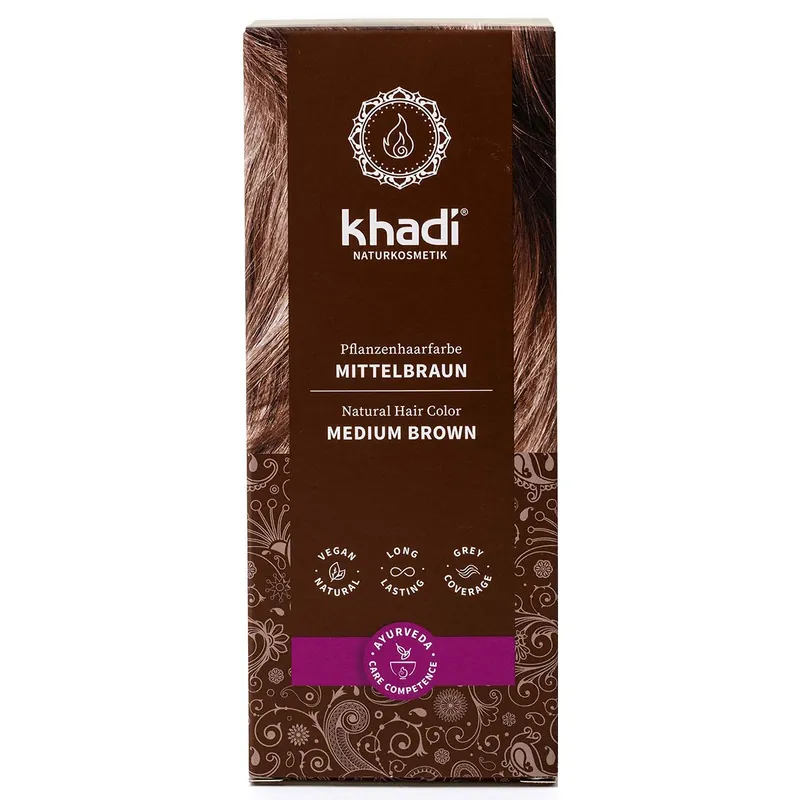 Direktkauf Pflanzenhaarfarbe Mittelbraun Haarfarbe 100 g