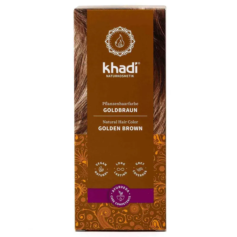 Neu Pflanzenhaarfarbe Goldbraun Haarfarbe 100 g