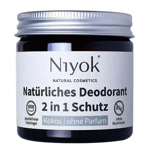 Wochenendangebot 2 in 1 anti-transpirante Deocreme - Kokos ohne Parfum Deodorant 40 ml