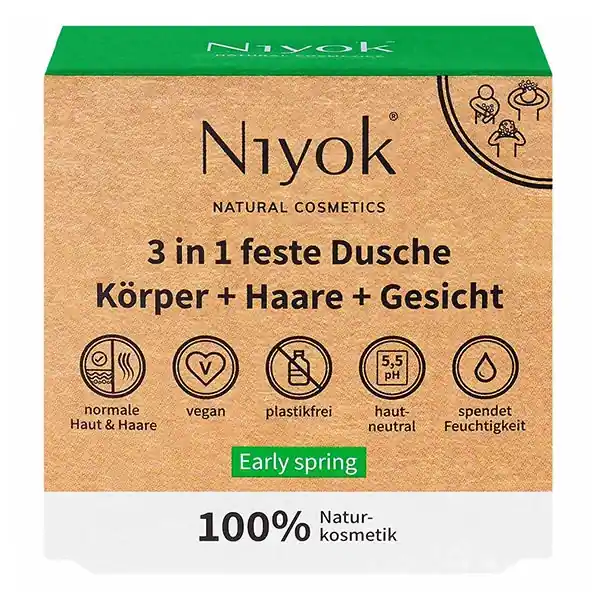 Jetzt Kaufen 3 in 1 feste Dusche - Early spring Festes Shampoo 80 g