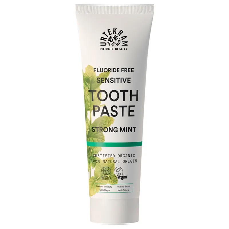 Versand Am Gleichen Tag Fluoride Free Sensitive Tooth Paste Strong Mint Zahnpasta 75 ml
