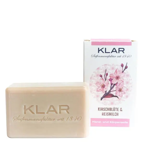 Kirschblüten- & Reismilchseife Feste Seife 100 g Schneller Versand