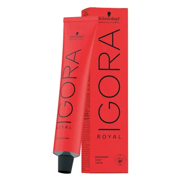 IGORA ROYAL Permanent Color Creme Haarfarbe 1-0 Schwarz Tube 60 ml Expressversand