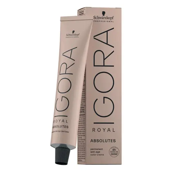 Neue Kollektion IGORA ROYAL ABSOLUTES Permanent Color Creme Haarfarbe 4-60 Mittelbraun Schoko Natur Tube 60 ml