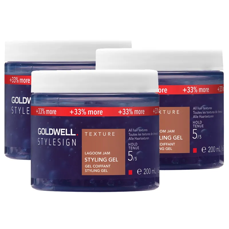 Schneller Versand StyleSign Texture Lagoom Jam Styling Gel 3er Set Haarstyling-Set 600 ml