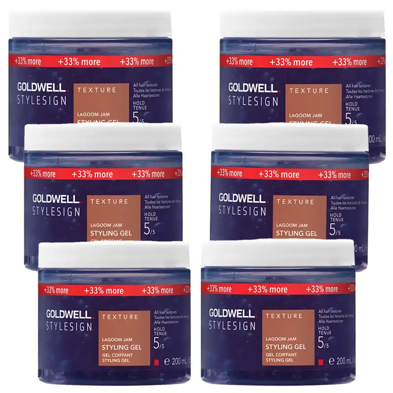 StyleSign Texture Lagoom Jam Styling Gel 6er Set Haarstyling-Set 1200 ml Preisknaller